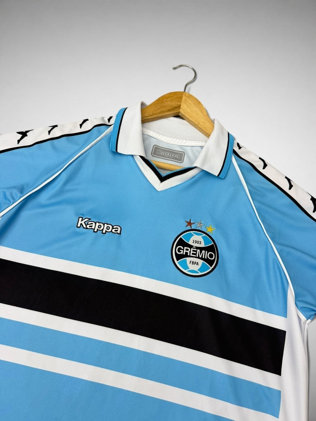 CAMISA CELESTE GRÊMIO 2001 “Luis Mário”
