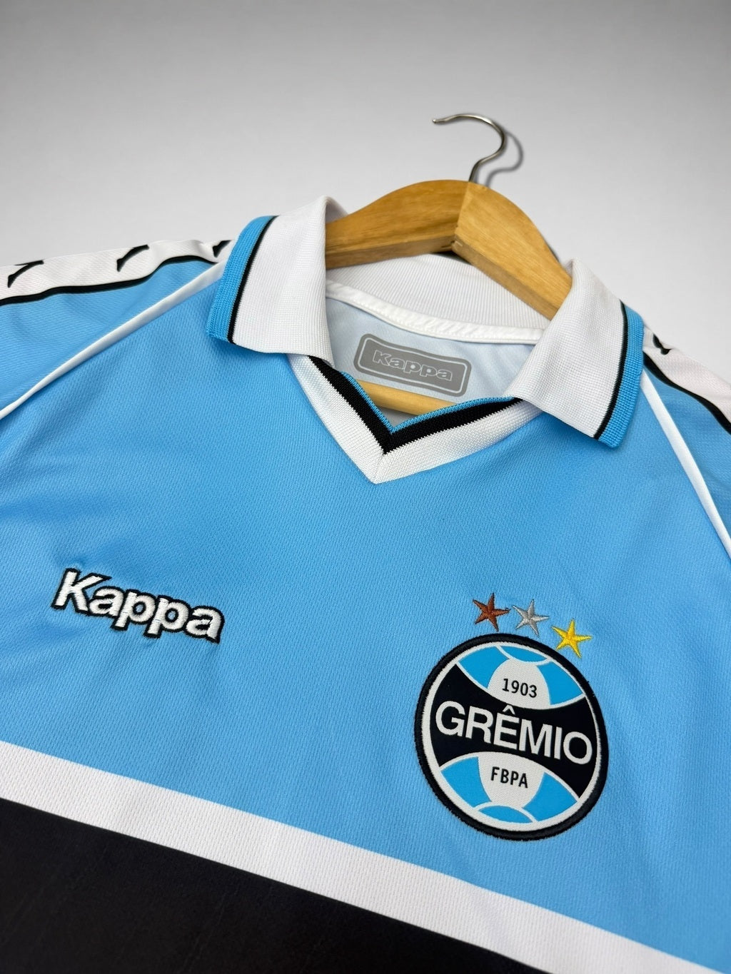 CAMISA CELESTE GRÊMIO 2001 “Luis Mário”
