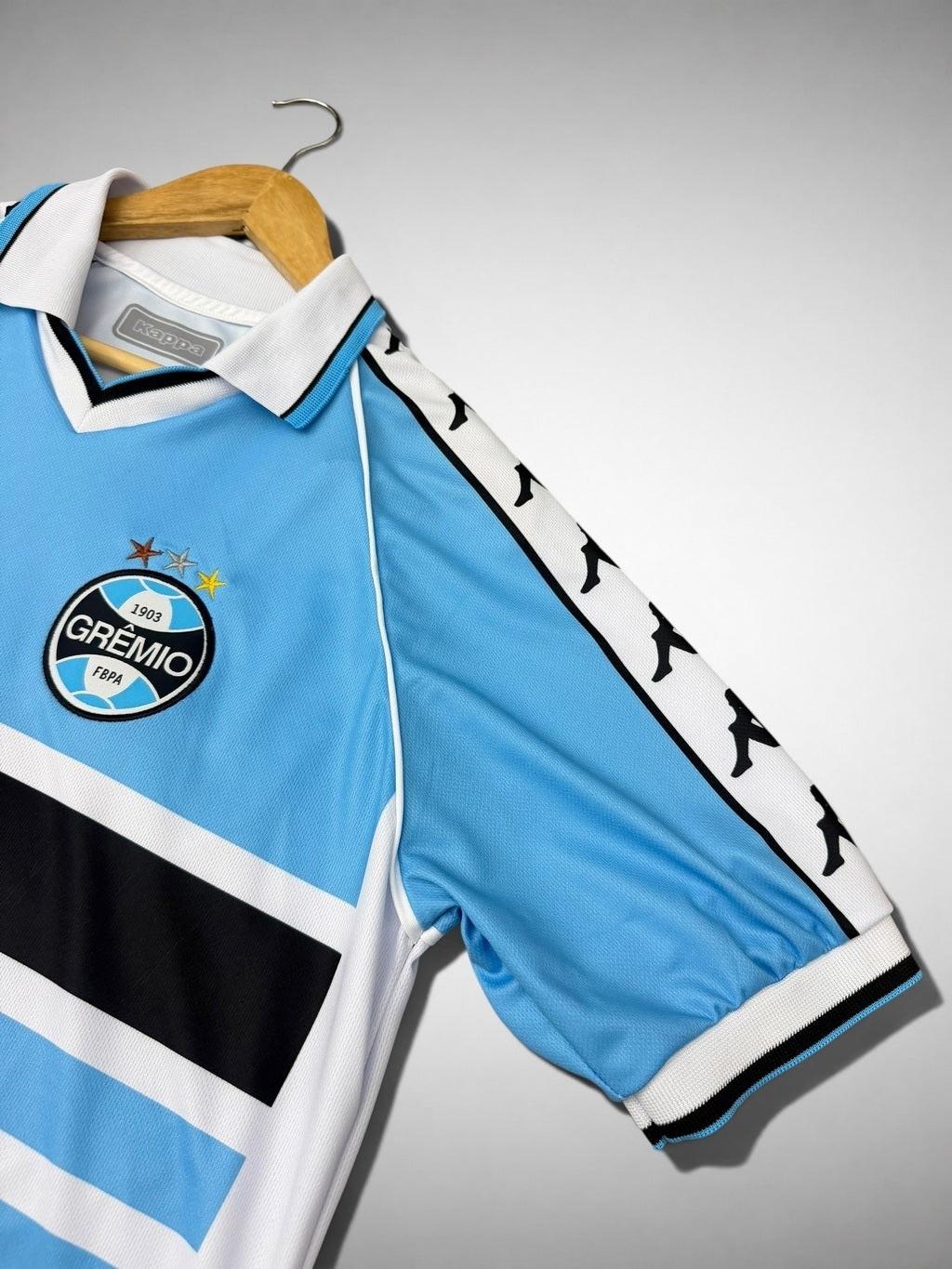 CAMISA CELESTE GRÊMIO 2001 “Luis Mário”