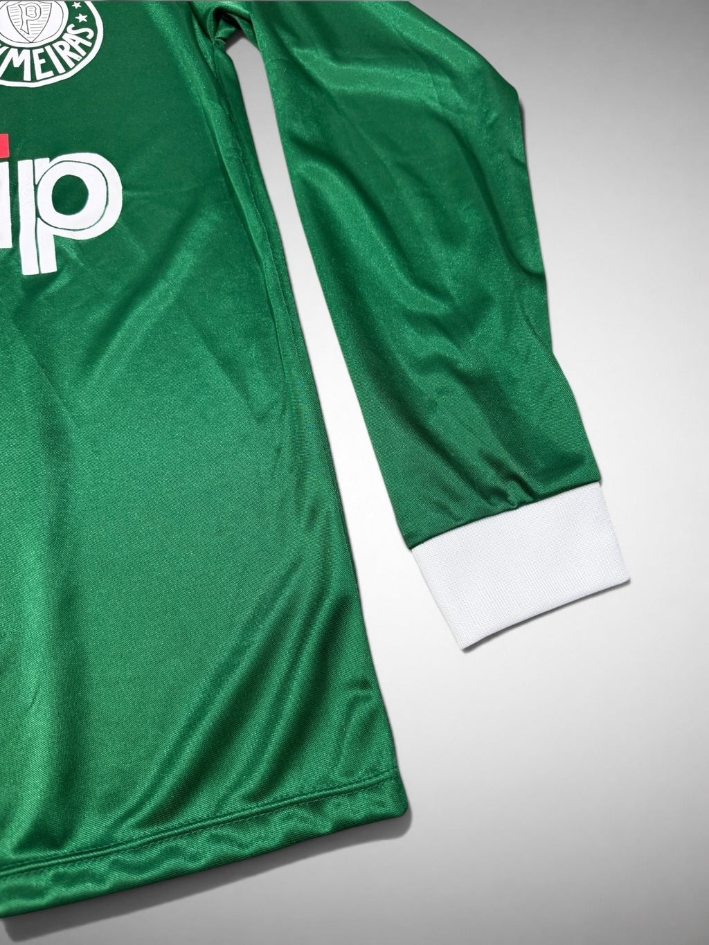 CAMISA PALMEIRAS AGIP LONGA 1987 BRILHOSA