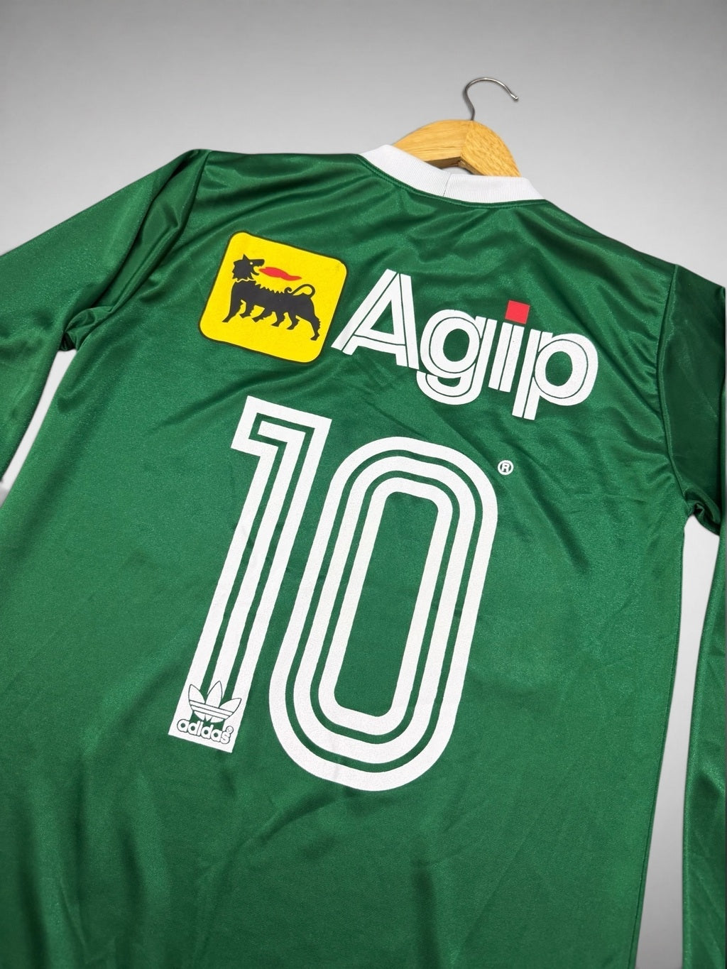 CAMISA PALMEIRAS AGIP LONGA 1987 BRILHOSA
