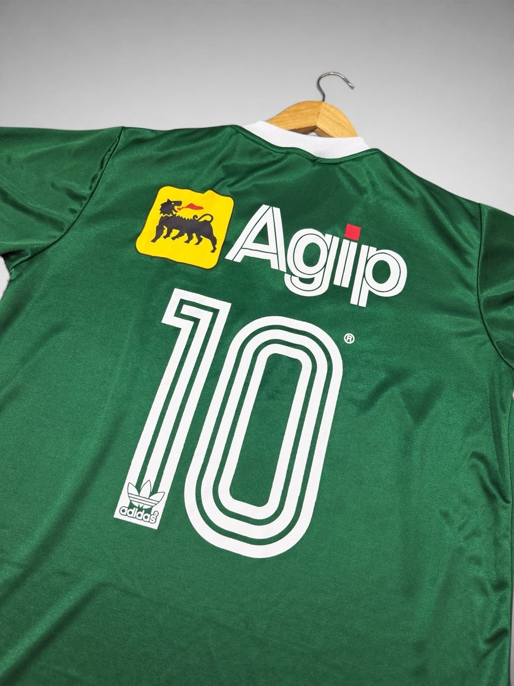 CAMISA PALMEIRAS AGIP 1987 “Edu Manga” BRILHOSA
