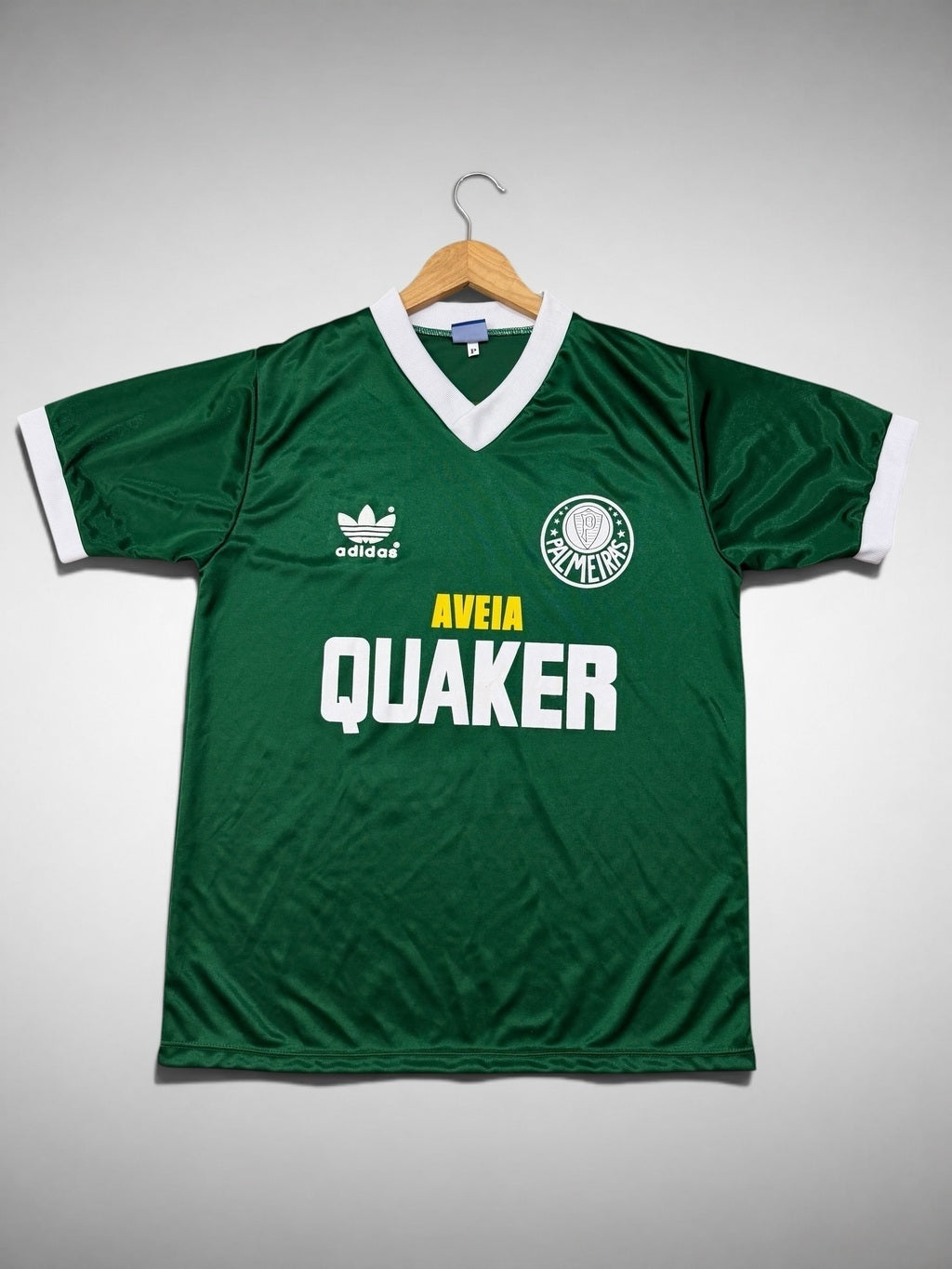 CAMISA PALMEIRAS 1984 “Despedida Ademir da Guia” AVEIA QUAKER
