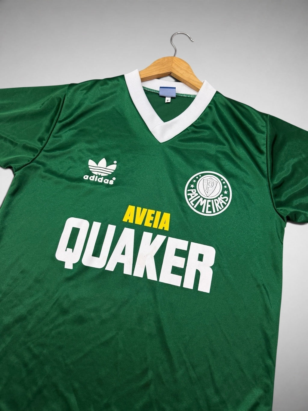 CAMISA PALMEIRAS 1984 “Despedida Ademir da Guia” AVEIA QUAKER