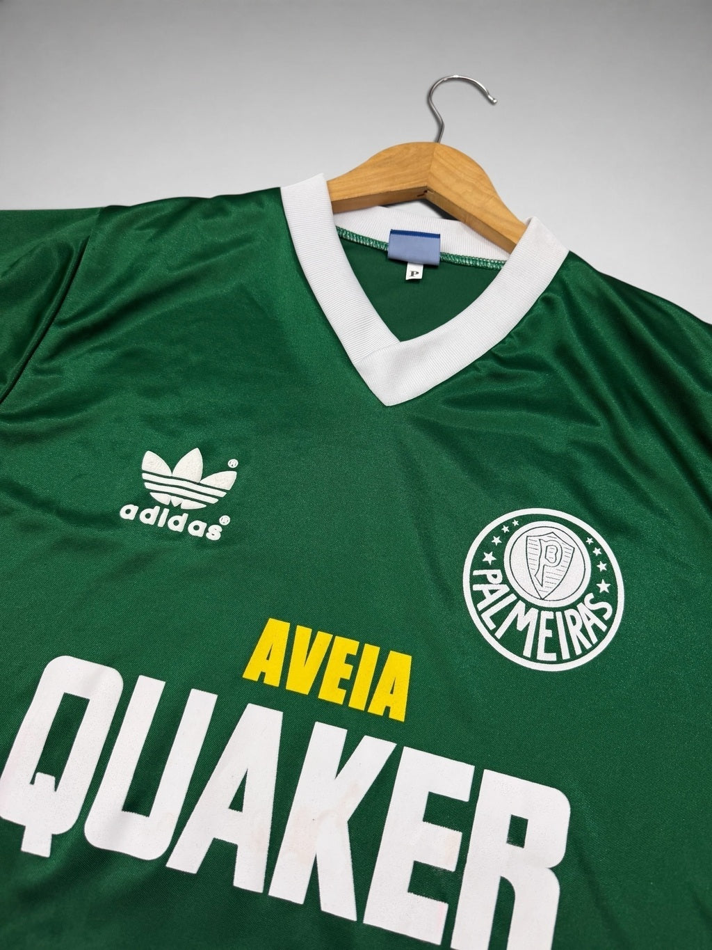 CAMISA PALMEIRAS 1984 “Despedida Ademir da Guia” AVEIA QUAKER