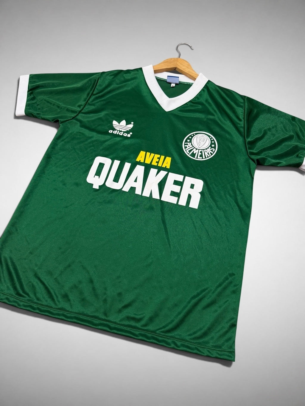 CAMISA PALMEIRAS 1984 “Despedida Ademir da Guia” AVEIA QUAKER