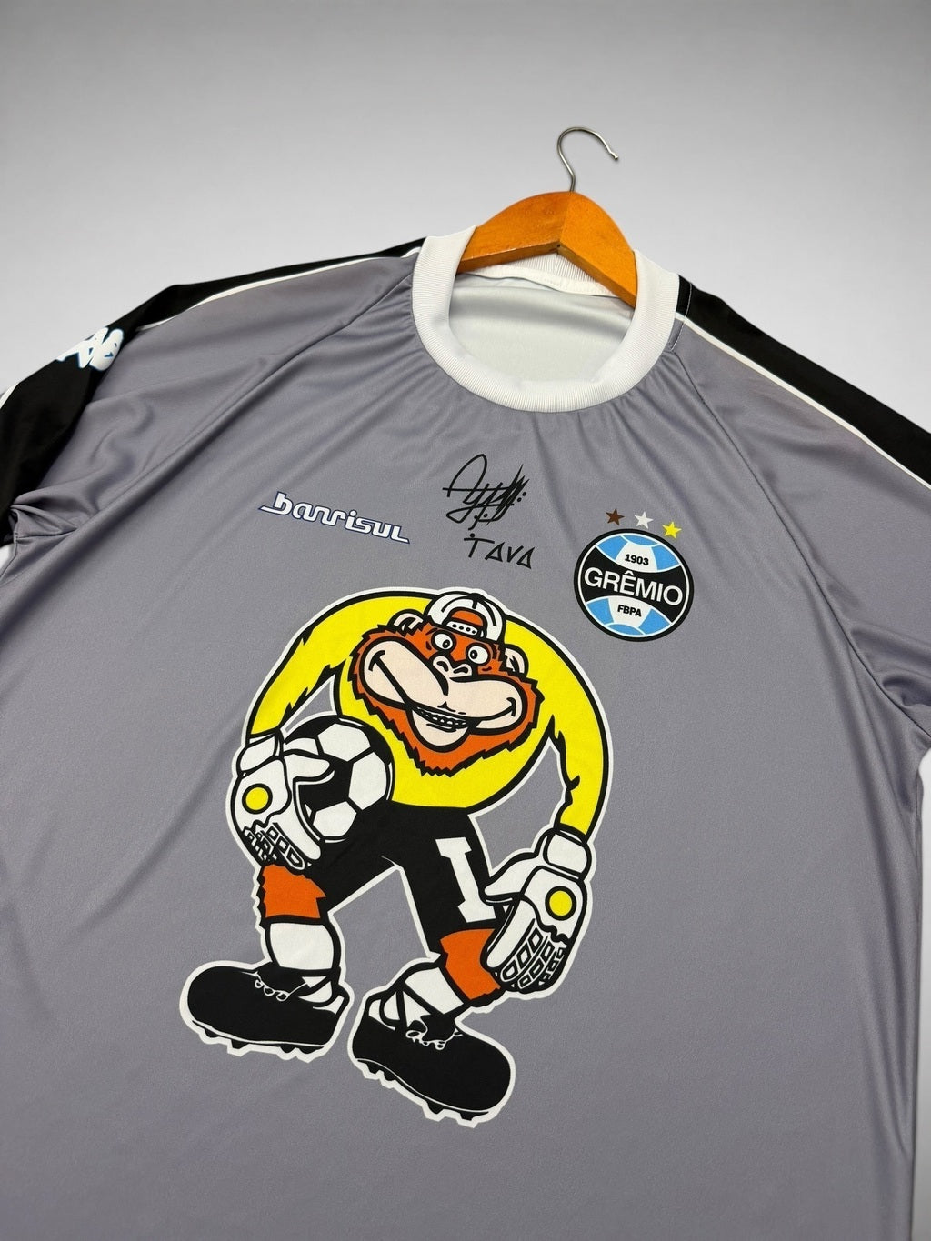 CAMISA GOLEIRO GRÊMIO 2005 CINZA “Tavarelli”
