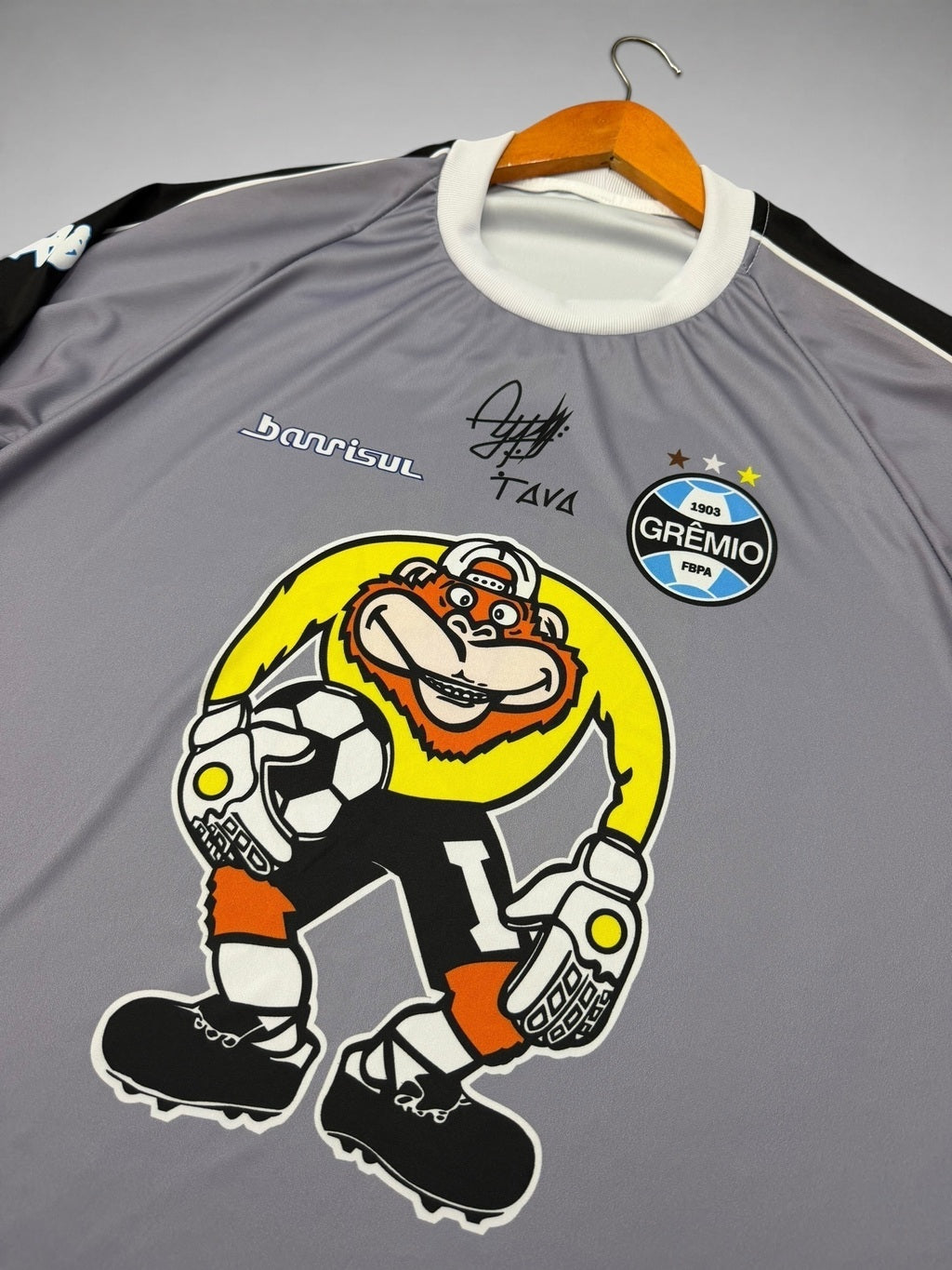 CAMISA GOLEIRO GRÊMIO 2005 CINZA “Tavarelli”
