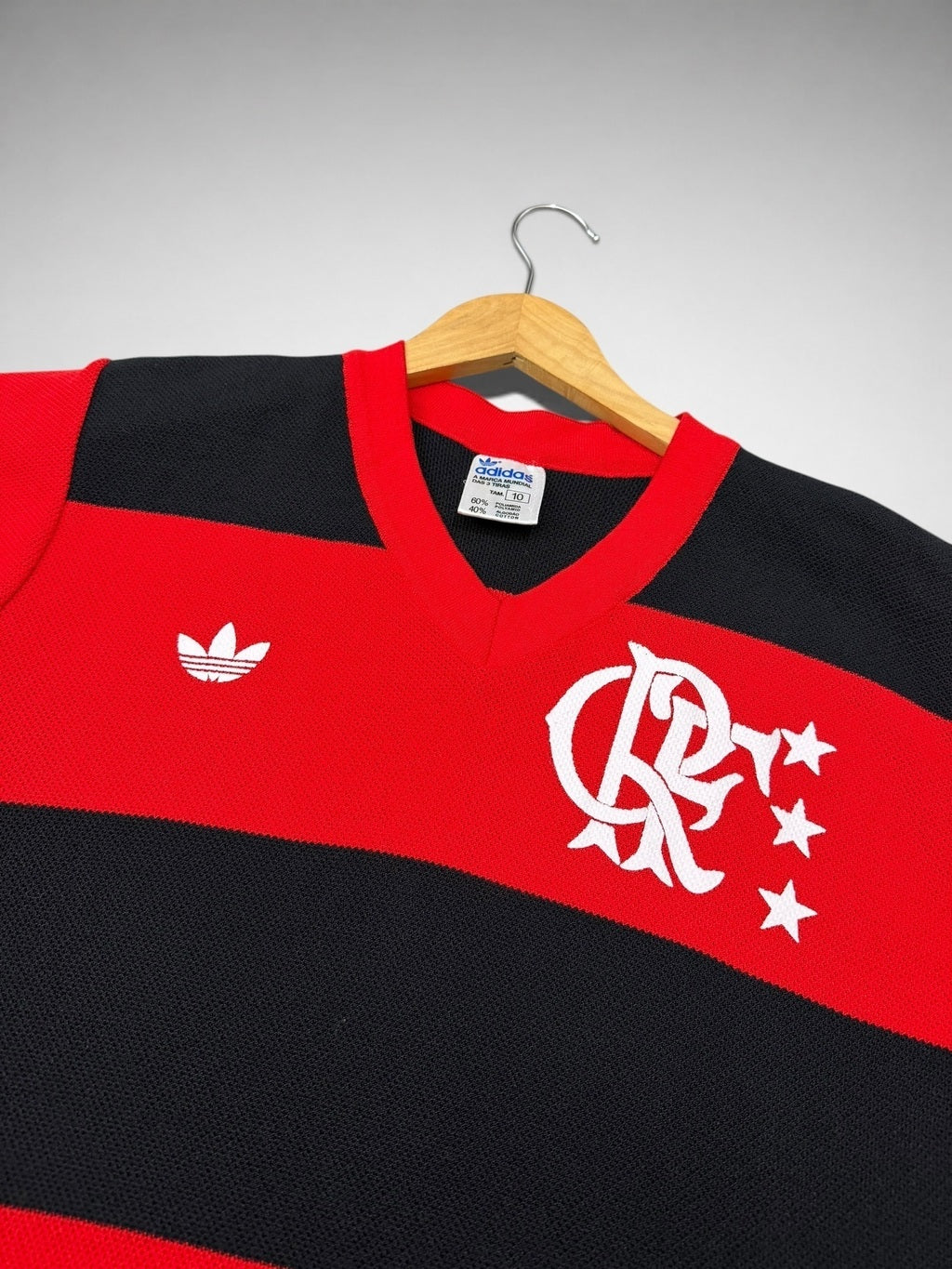 CAMISA MALHA FURADINHA FLAMENGO 1981 “Zico”