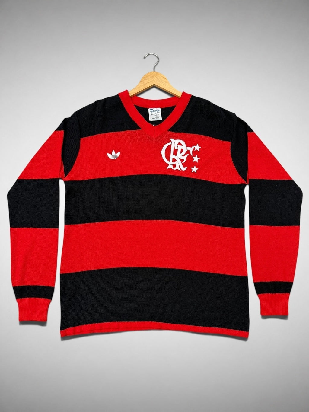 CAMISA LONGA FLAMENGO 1981 “Zico” NOME BORDADO MALHA FURADINHA