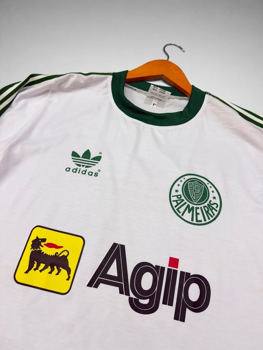 CAMISA LONGA PALMEIRAS 1987 “Tato” AGIP BRANCA