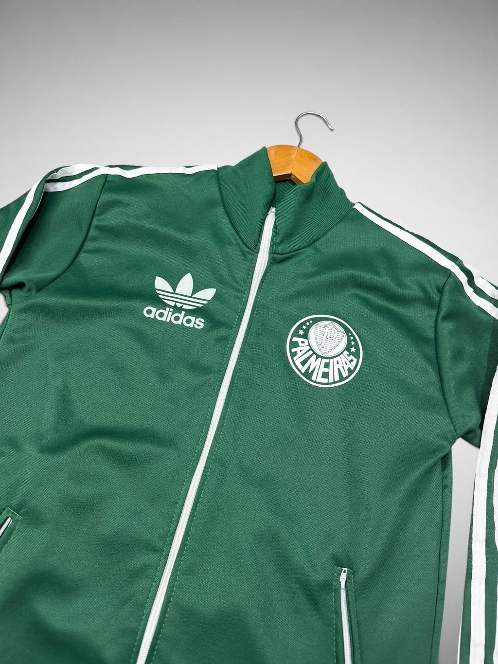 JAQUETA VERDE PALMEIRAS ANOS 80