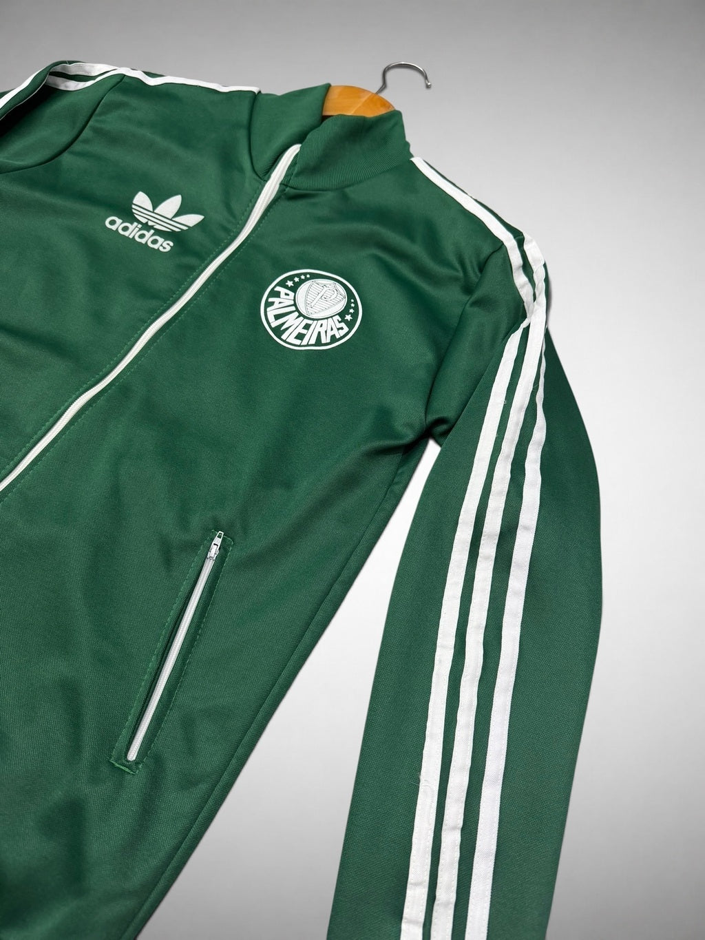 JAQUETA VERDE PALMEIRAS ANOS 80