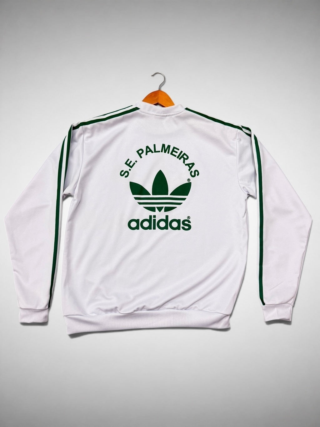 MOLETOM BRANCO PALMEIRAS ANOS 80