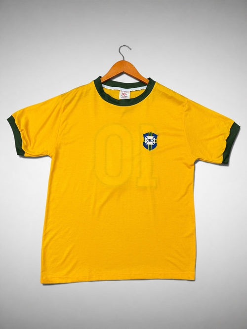 CAMISA AMARELA SELEÇÃO BRASILEIRA COPA DE 1970 “Pelé”