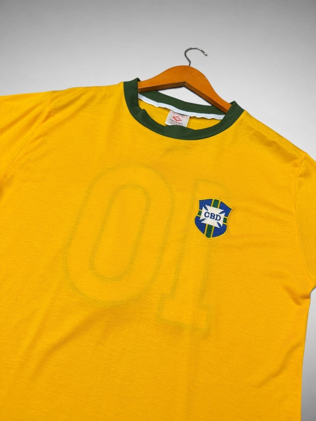CAMISA AMARELA SELEÇÃO BRASILEIRA COPA DE 1970 “Pelé”