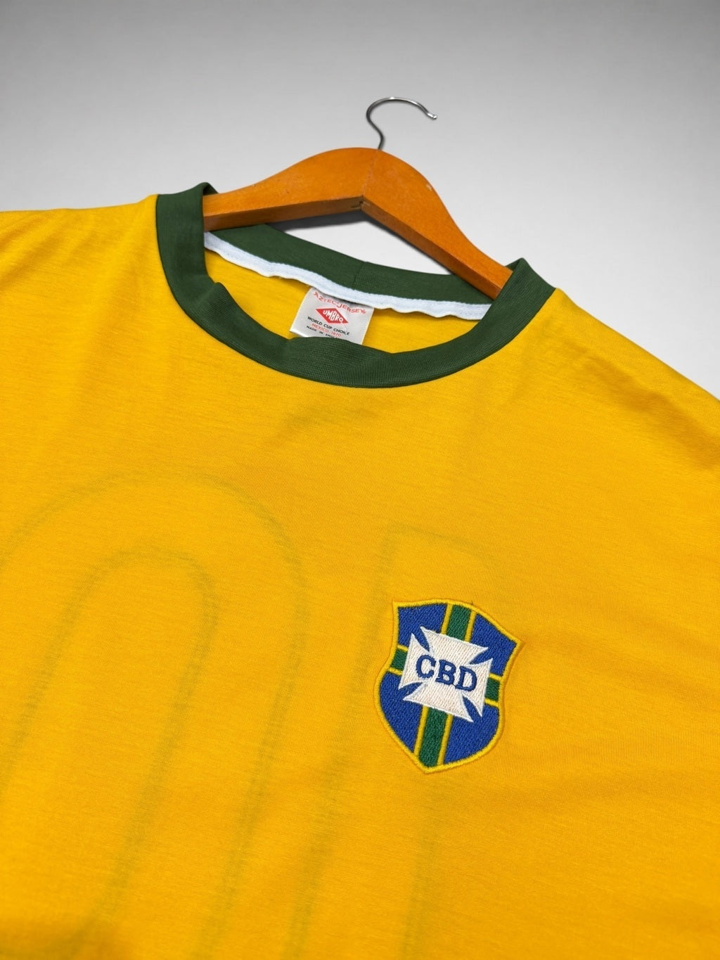 CAMISA AMARELA SELEÇÃO BRASILEIRA COPA DE 1970 “Pelé”