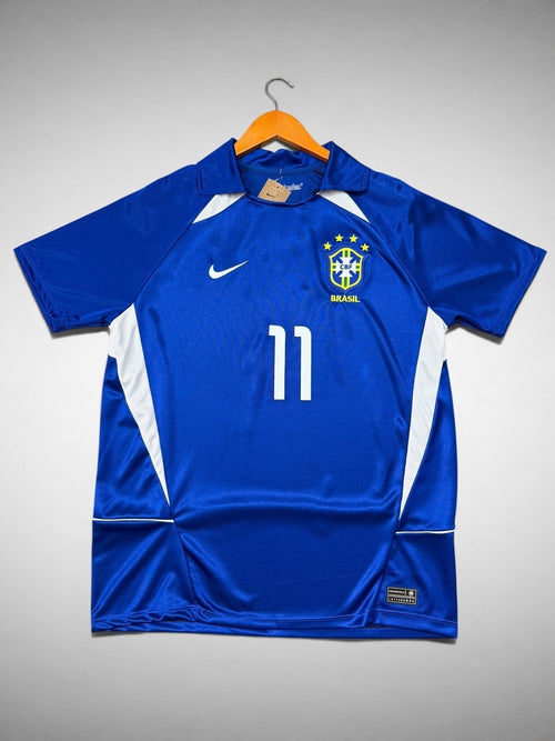 CAMISA AZUL SELEÇÃO BRASILEIRA COPA DE 2002 “Ronaldinho”