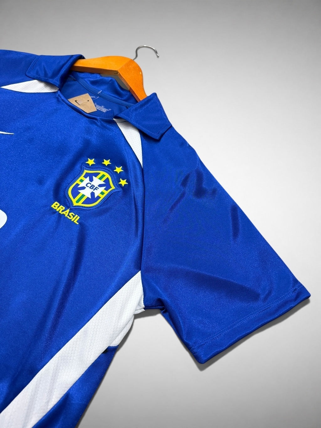 CAMISA AZUL SELEÇÃO BRASILEIRA COPA DE 2002 “Ronaldinho”