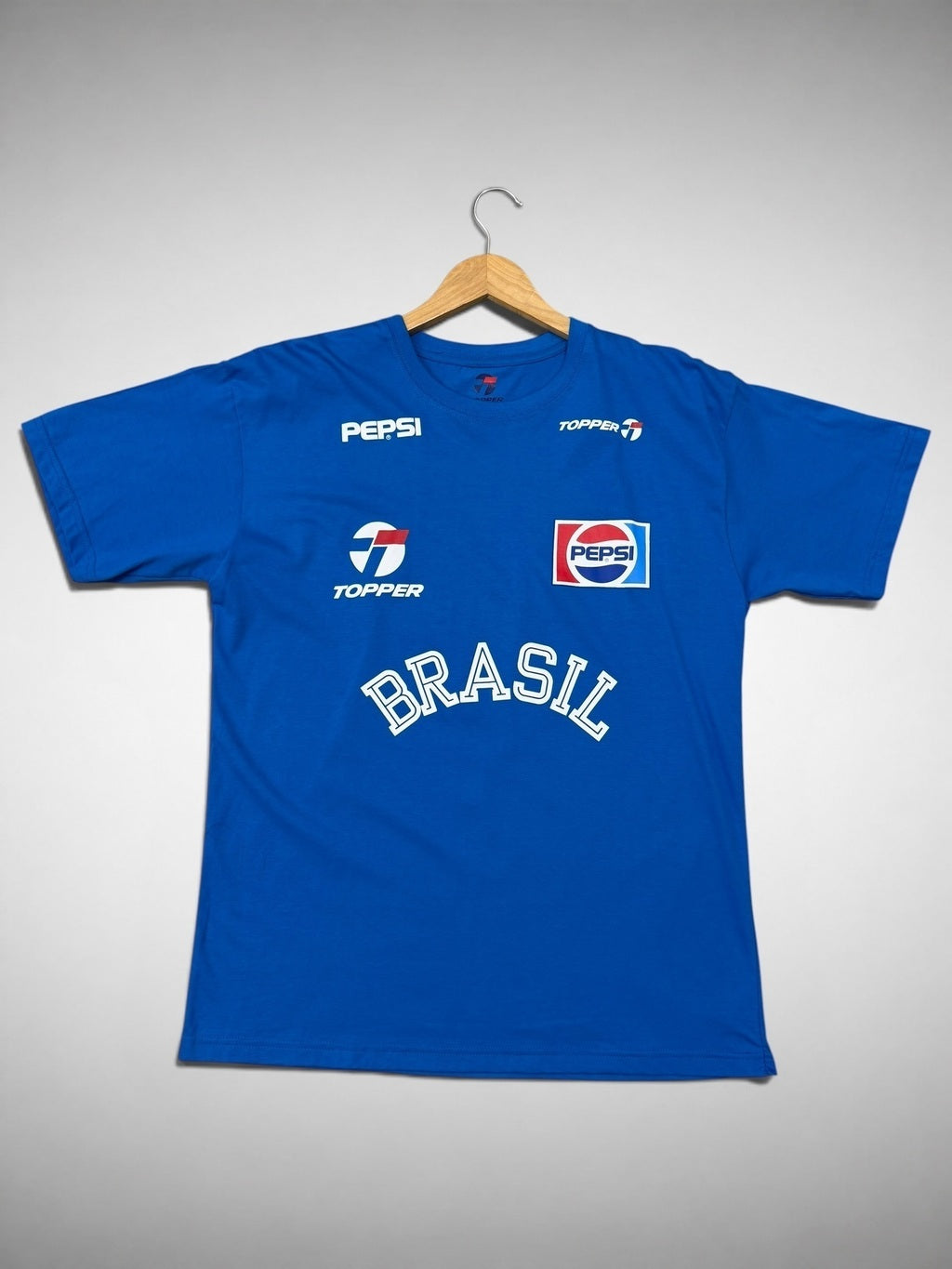 CAMISA TREINO AZUL SELEÇÃO BRASILEIRA COPA DE 1990