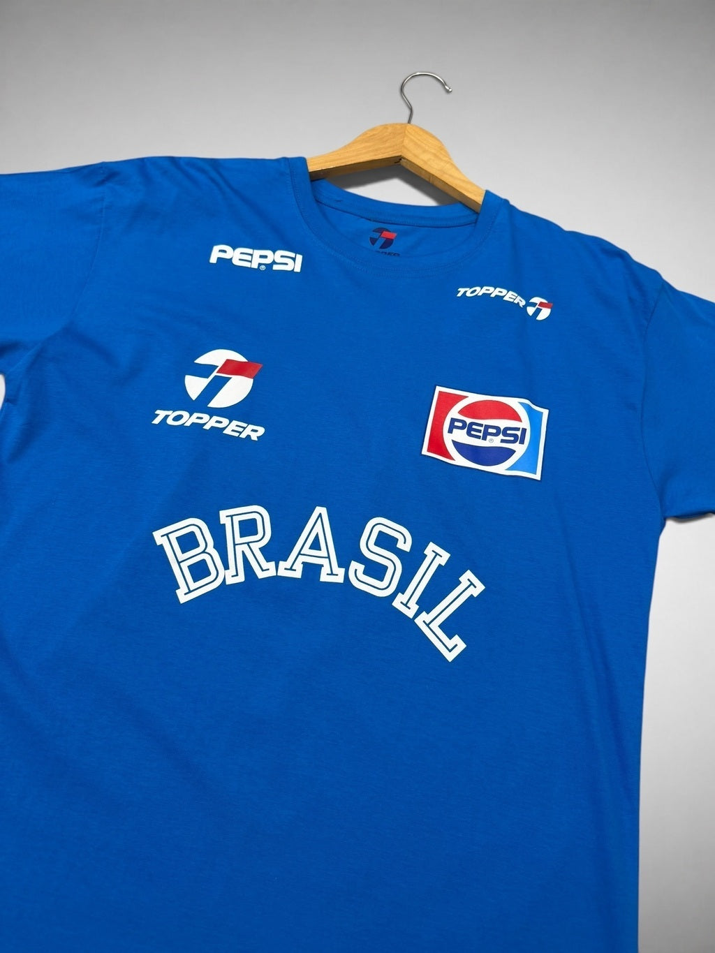 CAMISA TREINO AZUL SELEÇÃO BRASILEIRA COPA DE 1990