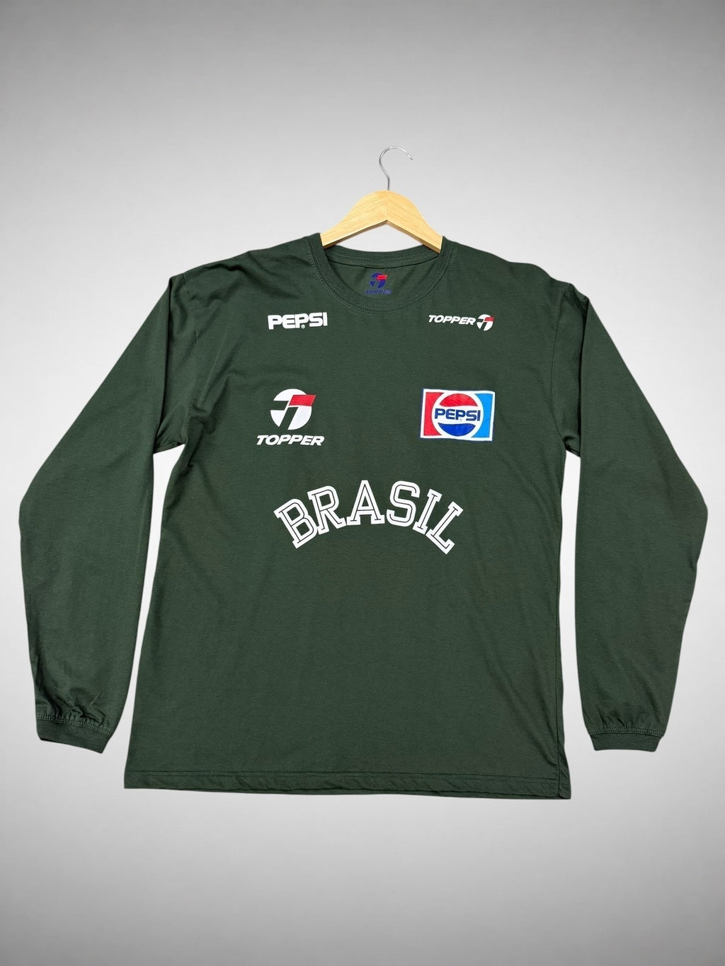 CAMISA TREINO SELEÇÃO BRASILEIRA VERDE COPA DE 1990
