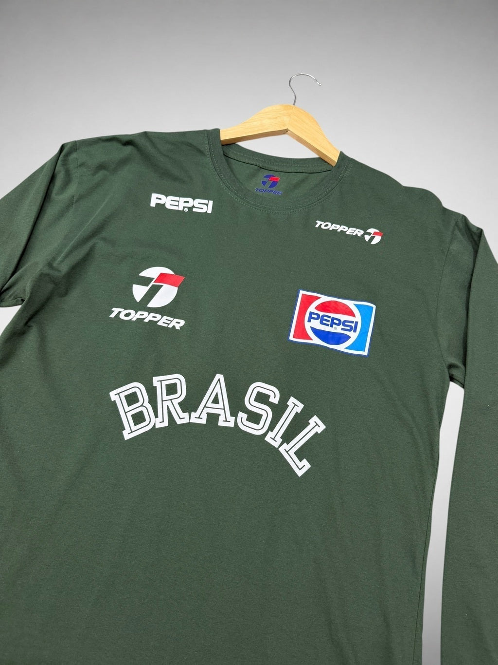CAMISA TREINO SELEÇÃO BRASILEIRA VERDE COPA DE 1990