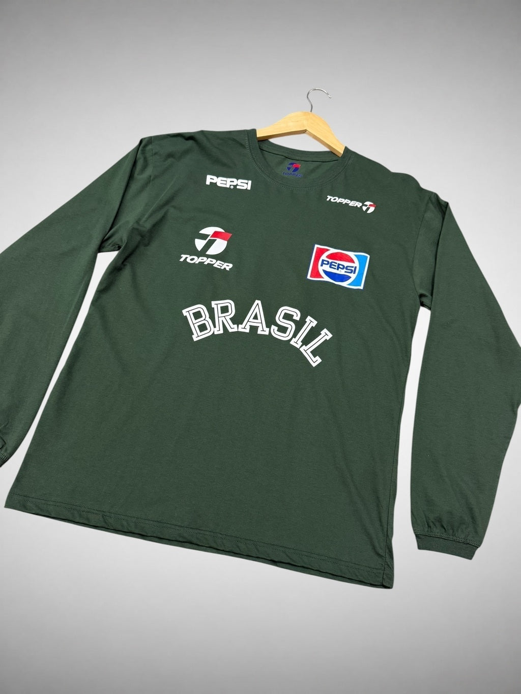 CAMISA TREINO SELEÇÃO BRASILEIRA VERDE COPA DE 1990