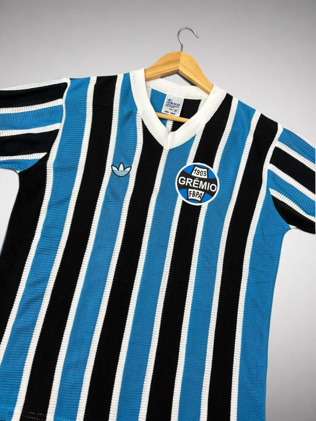 CAMISA MALHA CANELADA GRÊMIO 1983 LIBERTADORES “Renato Portaluppi”