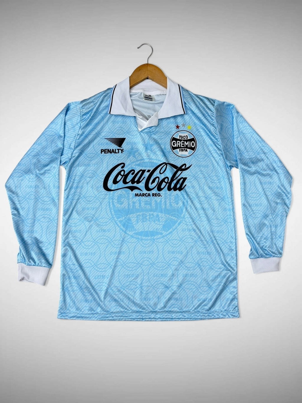 CAMISETA CELESTE LONGA GRÊMIO 1994/95 “Jardel”