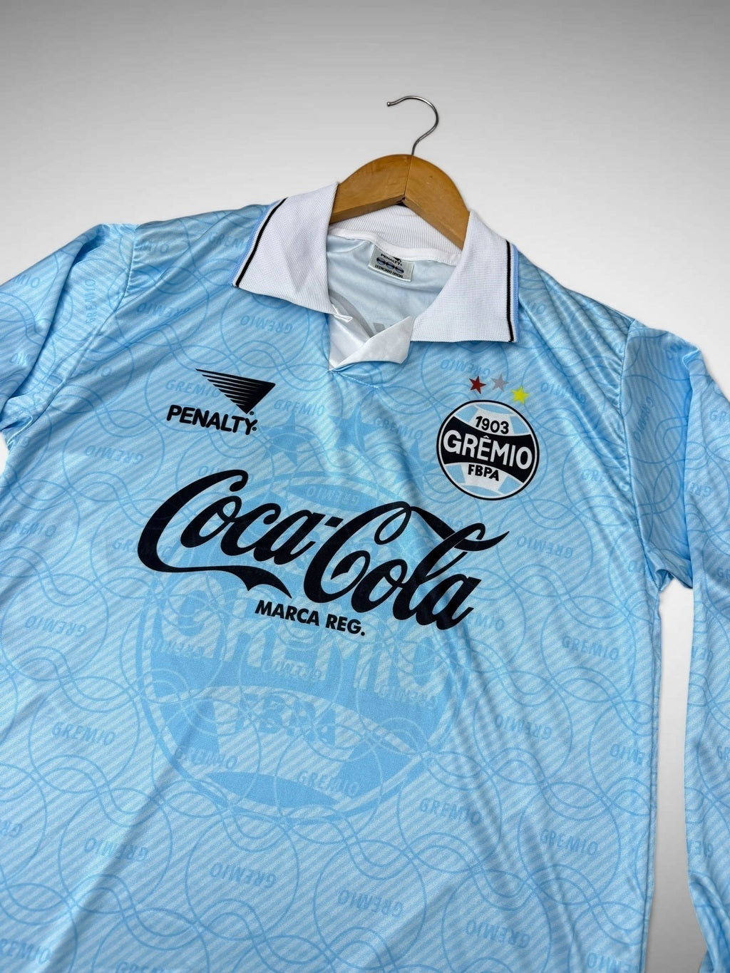 CAMISETA CELESTE LONGA GRÊMIO 1994/95 “Jardel”