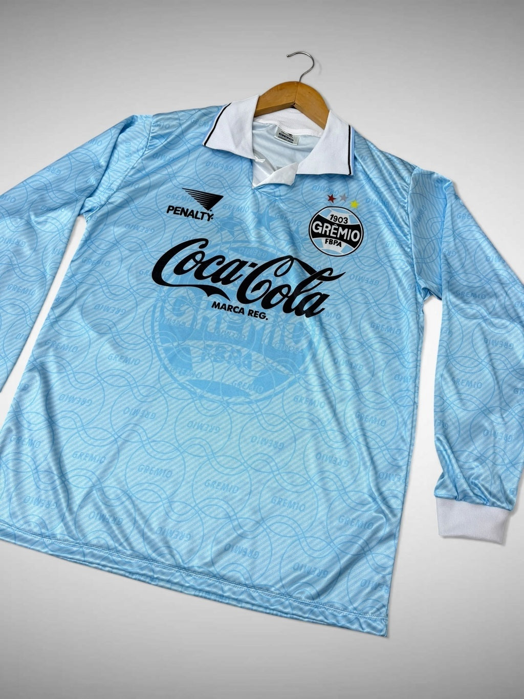CAMISETA CELESTE LONGA GRÊMIO 1994/95 “Jardel”