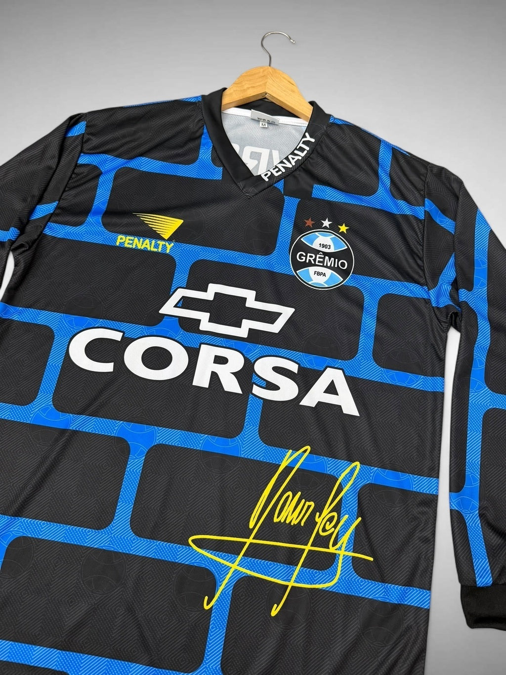 CAMISA GOLEIRO GRÊMIO 1997 MURALHA PRETA “Danrlei”