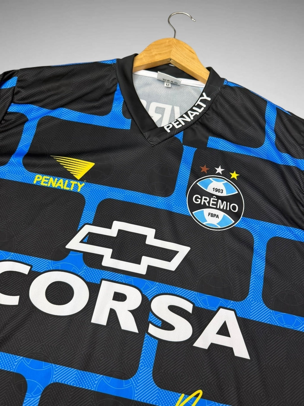 CAMISA GOLEIRO GRÊMIO 1997 MURALHA PRETA “Danrlei”