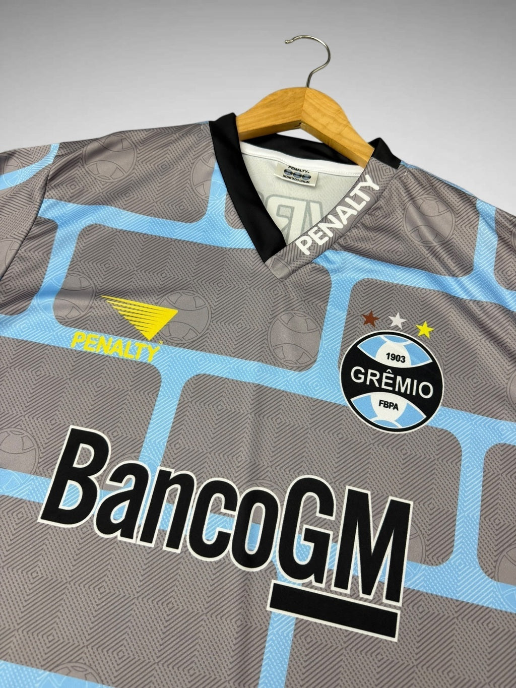 CAMISA GOLEIRO GRÊMIO 1997 MURALHA CINZA “Danrlei”
