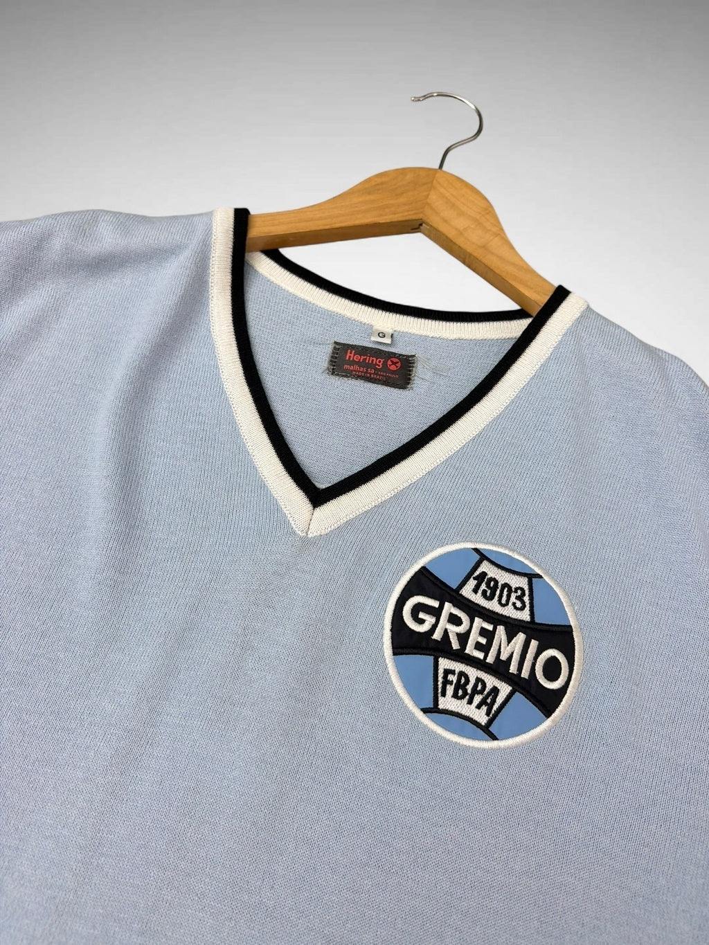 CAMISETA CELESTE GRÊMIO 1975 “Ancheta”